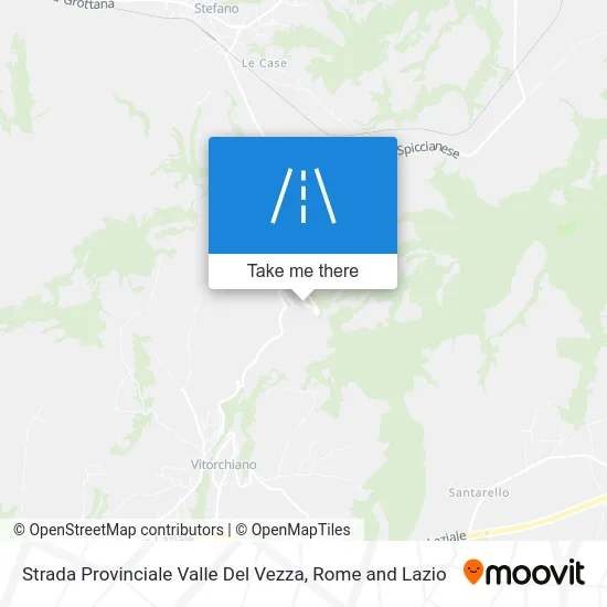 Valle Del Vezza Provincial Road map