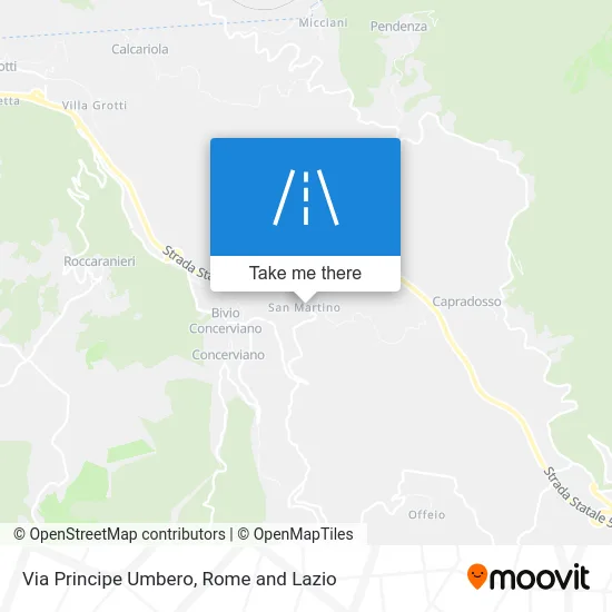 Principe Umbero Street map