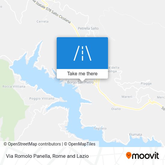 Via Romolo Panella map