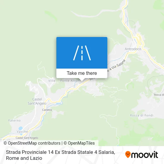 Provincial Road 14 Former State Road 4 Salaria map