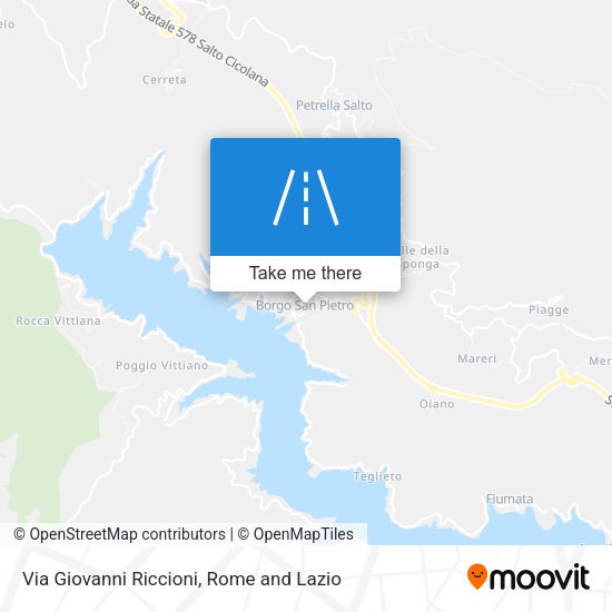 Via Giovanni Riccioni map