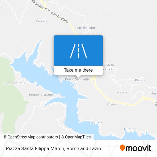 Piazza Santa Filippa Mareri map