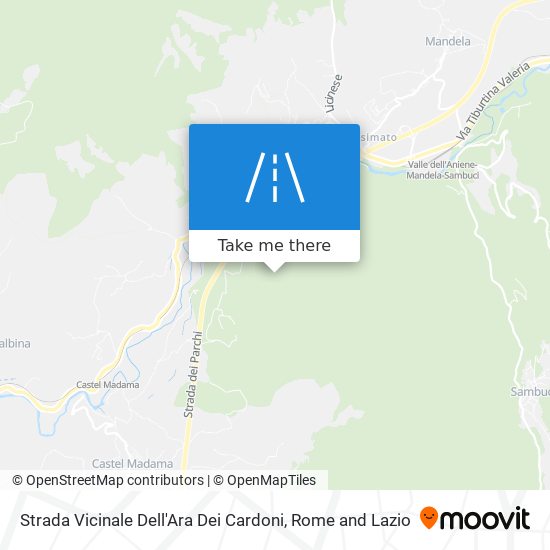 Strada Vicinale Dell'Ara Dei Cardoni map