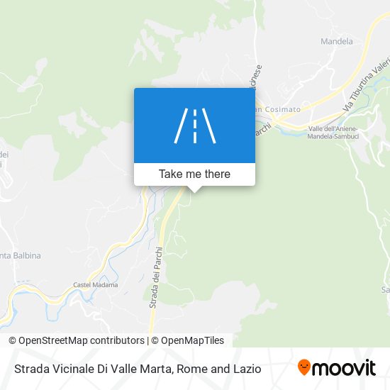 Strada Vicinale Di Valle Marta map