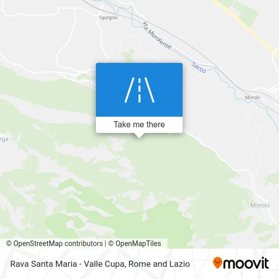 Rava Santa Maria - Valle Cupa map