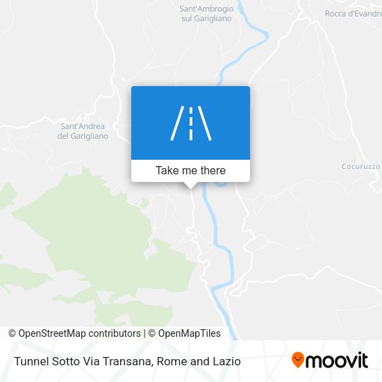 Tunnel Sotto  Via Transana map