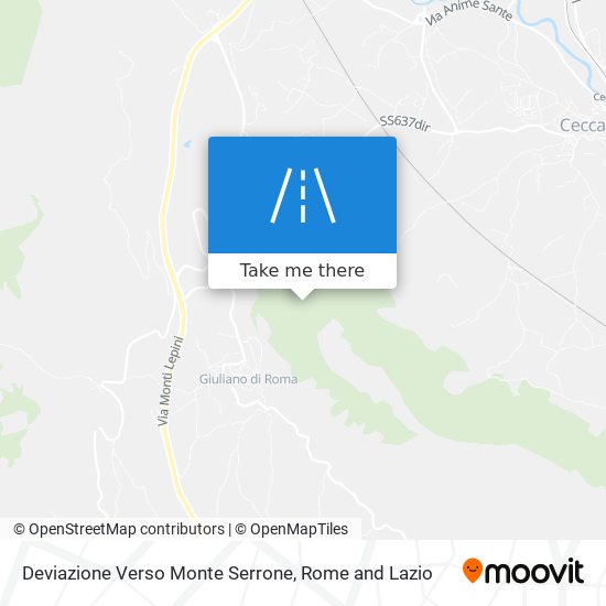 Deviazione Verso Monte Serrone map