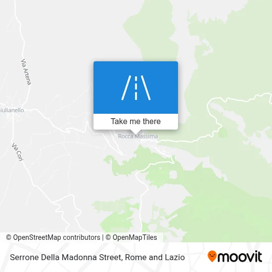 Serrone Della Madonna Street map
