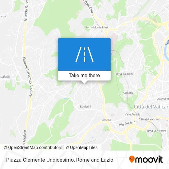 Piazza Clemente Undicesimo map