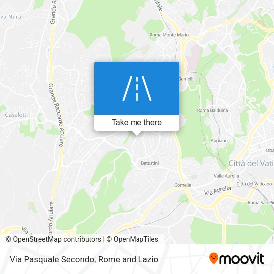 Via Pasquale Secondo map