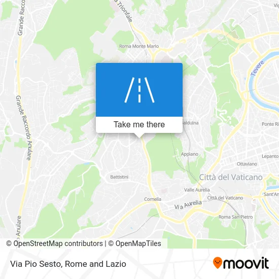 Pope Pius Sixth Street map