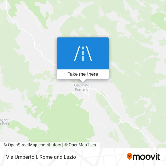 Umberto I Street map