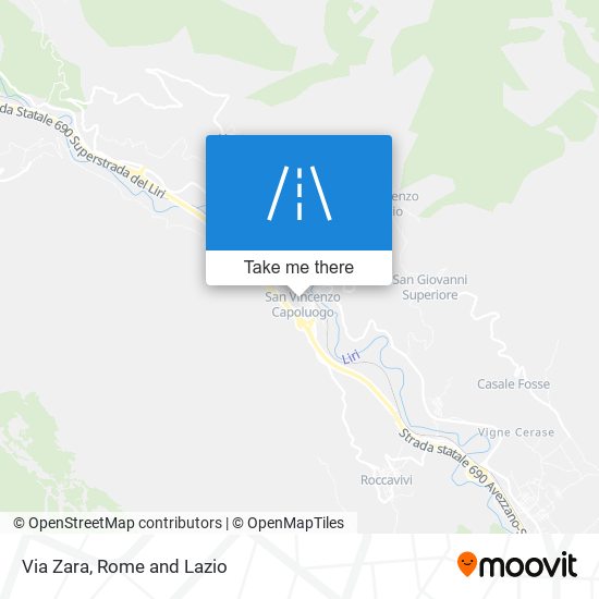 Via Zara map