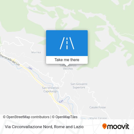 Via Circonvallazione Nord map