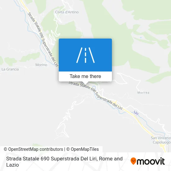 State Highway 690 Liri Superhighway map