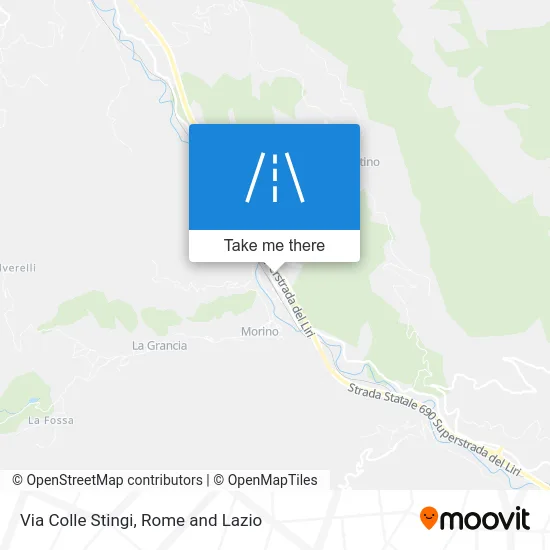Colle Stingi Street map
