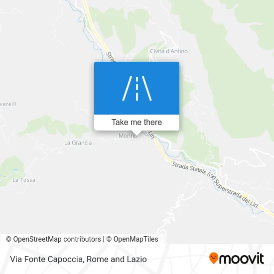 Fonte Capoccia Street map