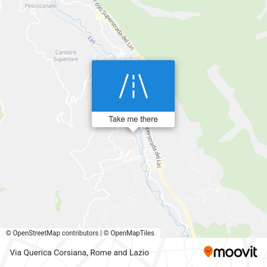 Via Querica Corsiana map