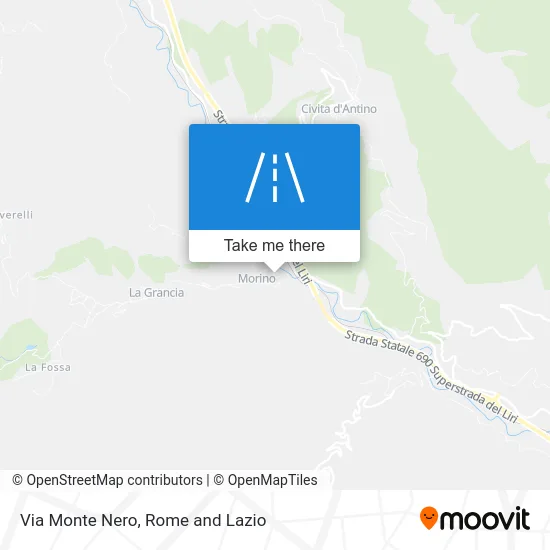 Monte Nero Street map