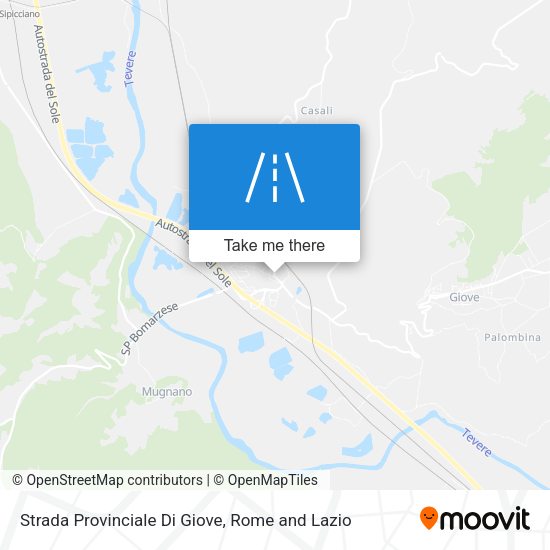 Strada Provinciale Di Giove map