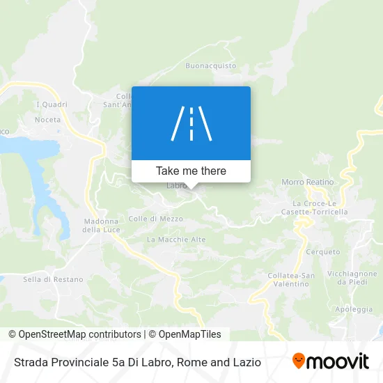 Strada Provinciale 5a Di Labro map