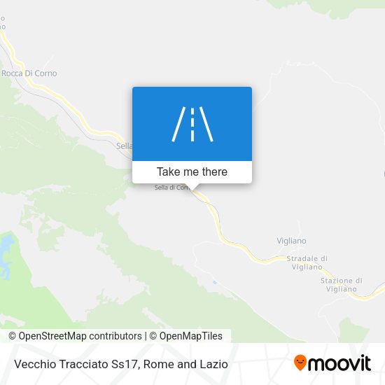 Vecchio Tracciato Ss17 map