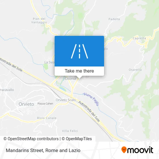 Mandarins Street map