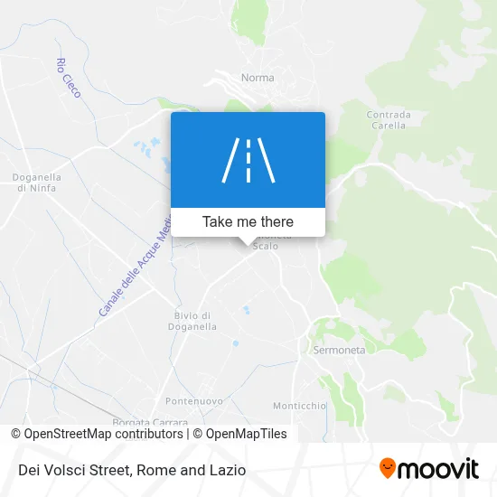 Dei Volsci Street map
