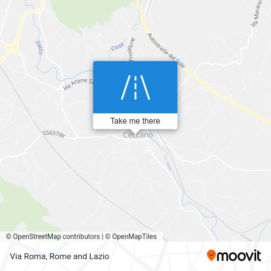 Via Roma map