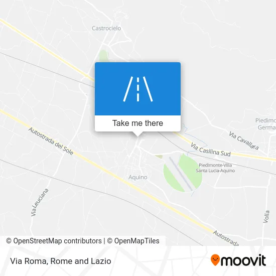 Via Roma map