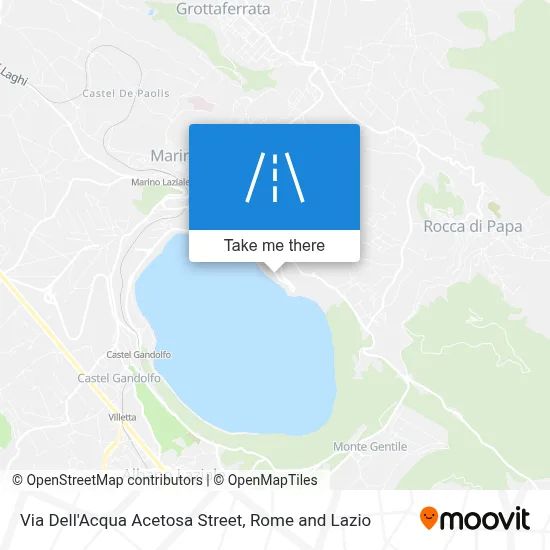 Via Dell'Acqua Acetosa Street map