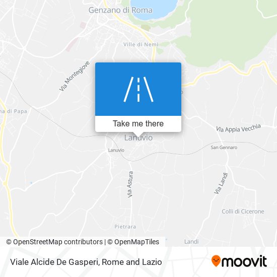 Viale Alcide De Gasperi map