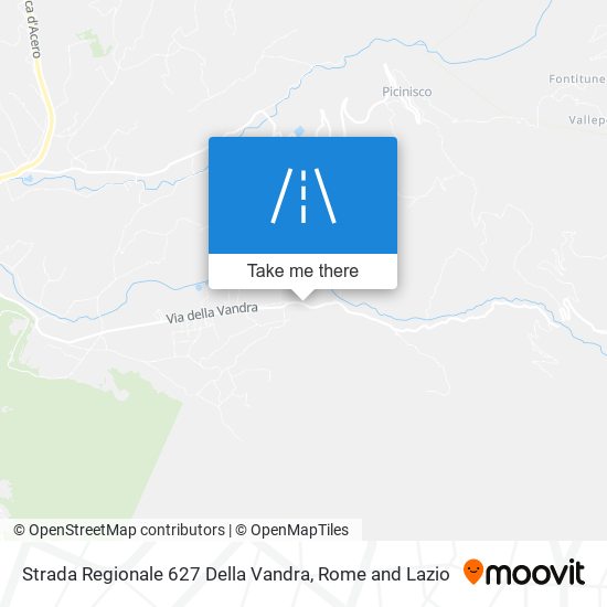 Strada Regionale 627 Della Vandra map