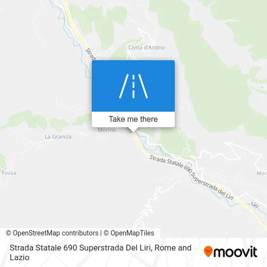 State Highway 690 Liri Superhighway map