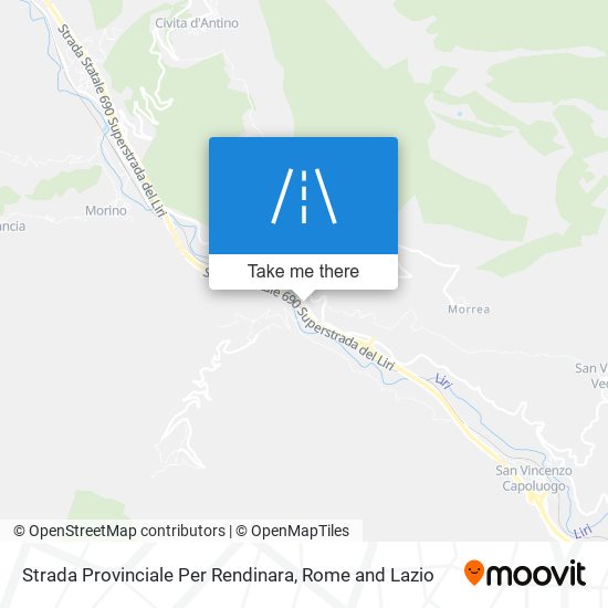 Strada Provinciale Per Rendinara map