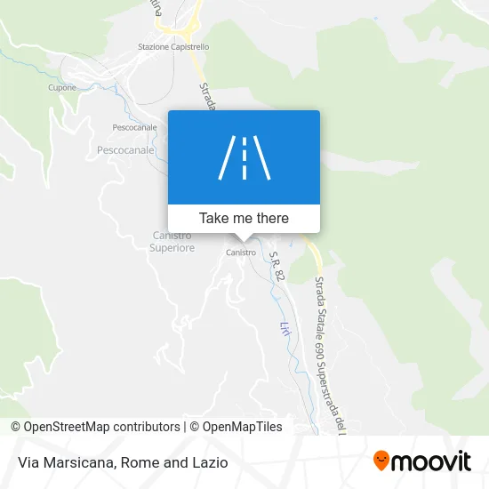 Marsicana Street map
