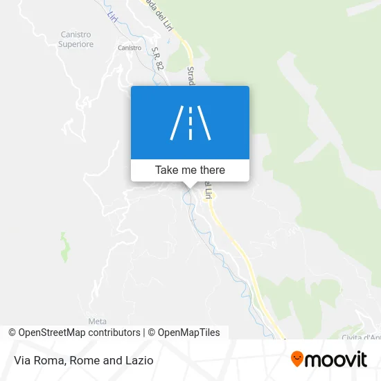 Via Roma map