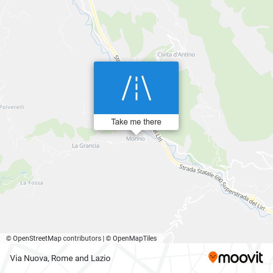 Via Nuova map