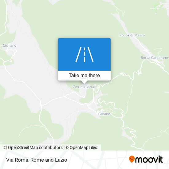 Via Roma map