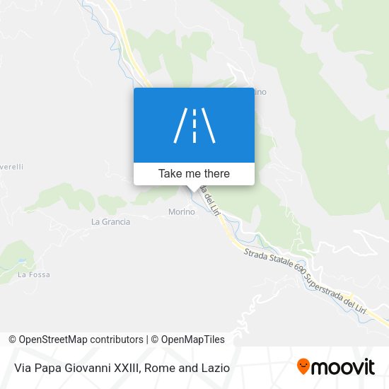 Via Papa Giovanni XXIII map