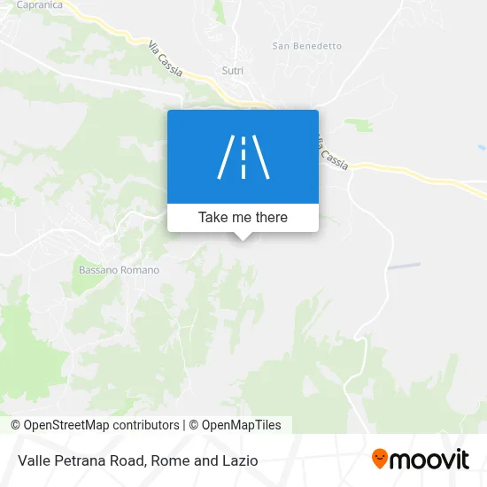 Valle Petrana Road map
