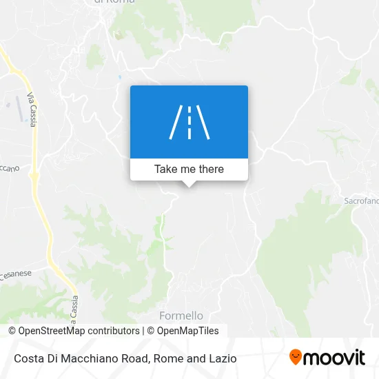 Costa Di Macchiano Road map