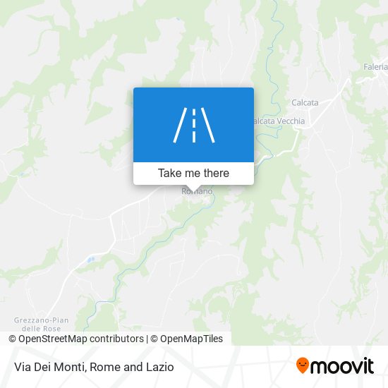 Via Dei Monti map