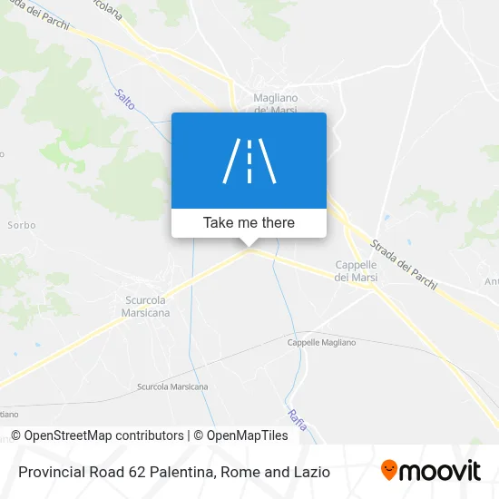 Provincial Road 62 Palentina map