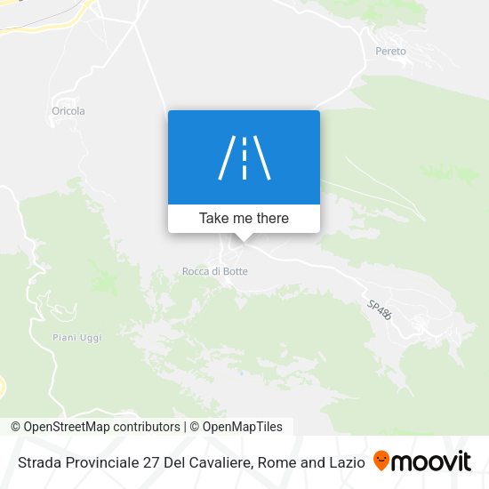Strada Provinciale 27 Del Cavaliere map