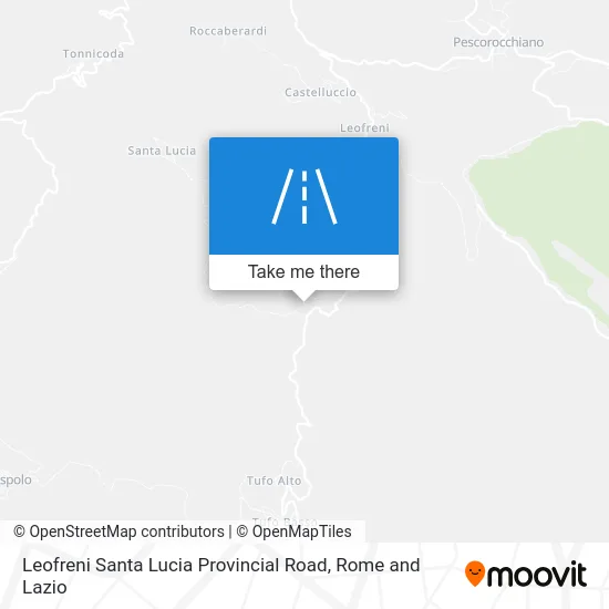 Leofreni Santa Lucia Provincial Road map