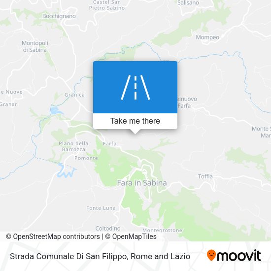 Strada Comunale Di San Filippo map