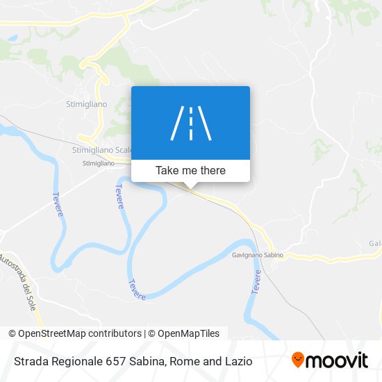 Strada Regionale 657 Sabina map