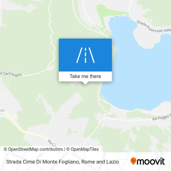 Cime Di Monte Fogliano Road map