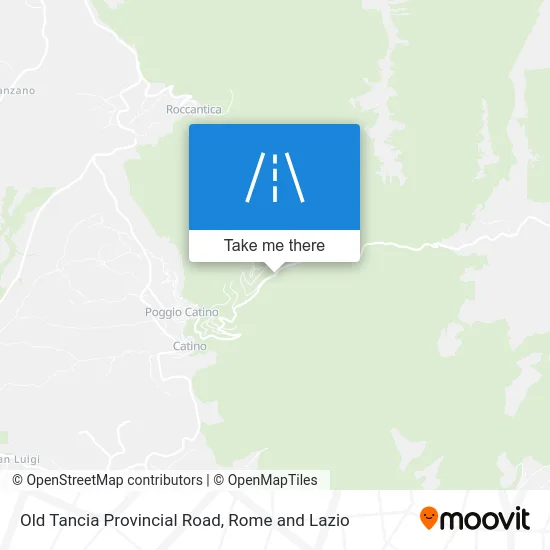 Old Tancia Provincial Road map